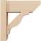 Ekena Millwork 6-in W x 14-in D x 14-in H Funston Slat Rough Cedar Woodgrain TimberThane Outlooker, Primed Tan OUTUR060X14X14FST24RCPR - alternate 2